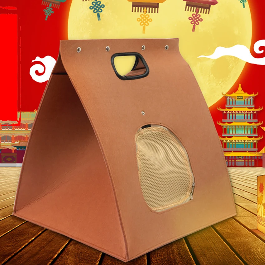 Портативная складная кровать для щенков и кошек моющаяся уличная переноска