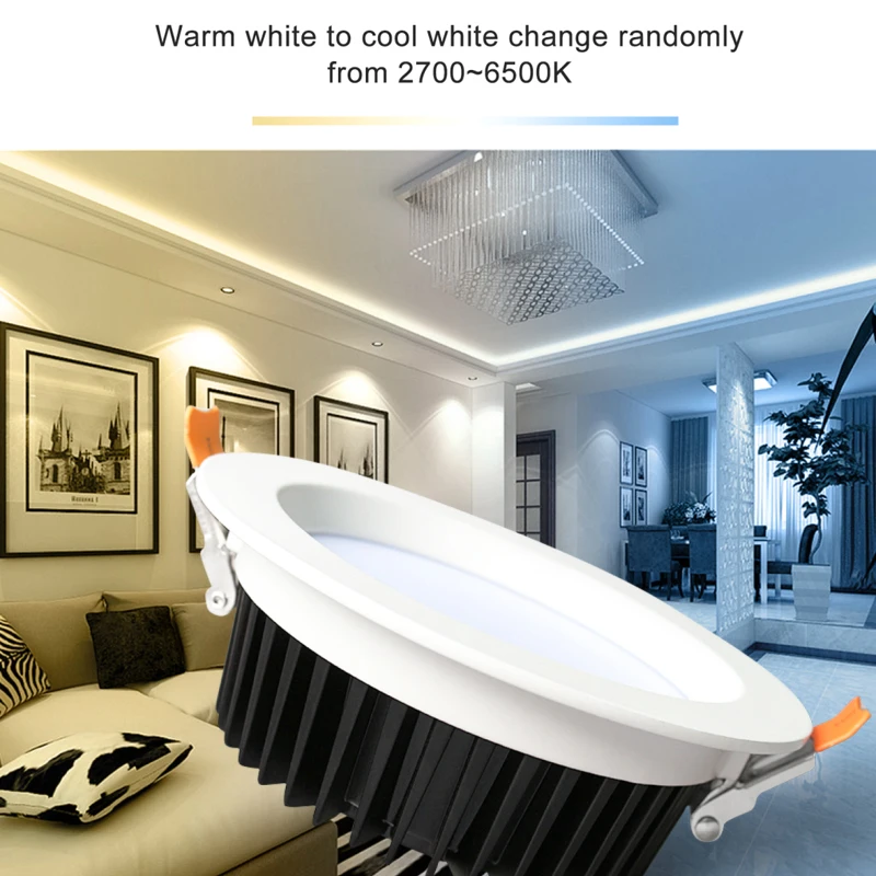 GLEDOPTO Zigbee ZLL 6 Вт/9 Вт/12 Вт RGB + CCT светодиодный потолочный светильник Умный дом