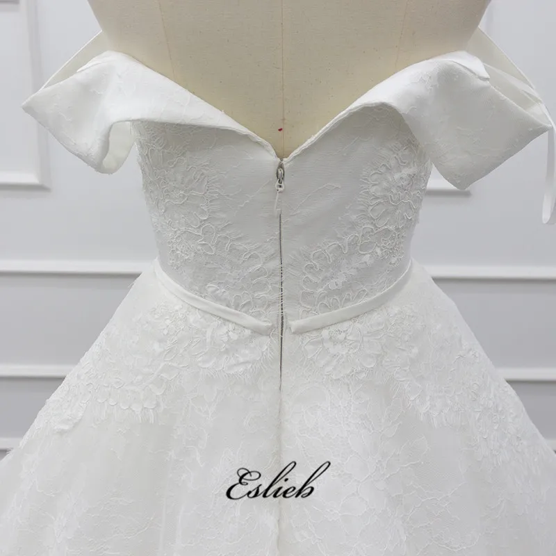 

Eslieb Brand wedding dress high quality lace real work dubai wedding gowns Aline Sweetheart wedding dresses Vestido de Noiva