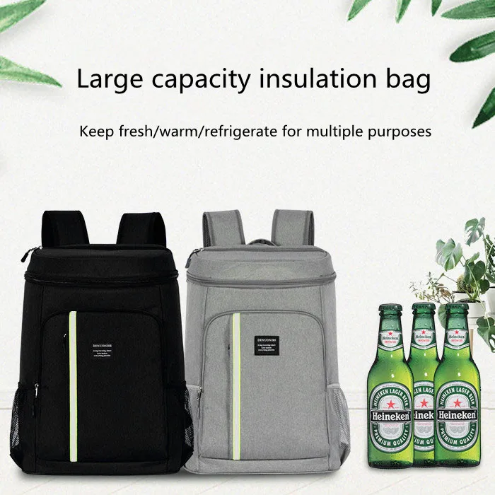 Вместительная сумка-холодильник с доставкой еды рюкзак для женщин кемпинг