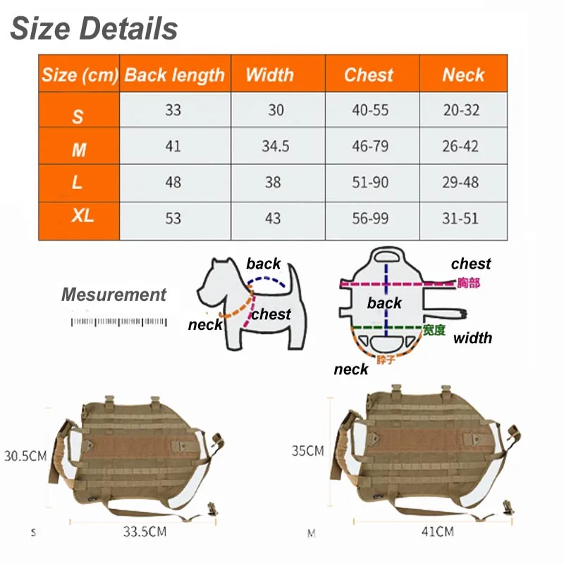Высококачественный Тактический жилет для собак жилетка питомец дрессировки в