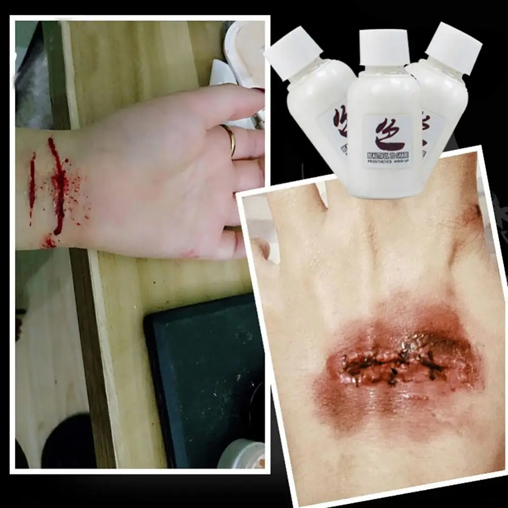 30 мл специальные эффекты драматический макияж на Хэллоуин ложные раны шрамы клей