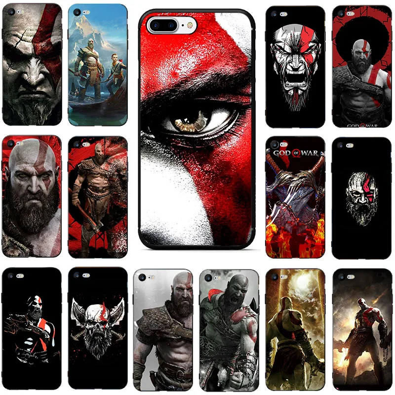 

God of War Personalised Phone Case For Iphone 5 5s 6 6s 7 8 Plus X XR XS Max 11 Pro SE 2020 Soft Black Shell Back TPU Cover Capa