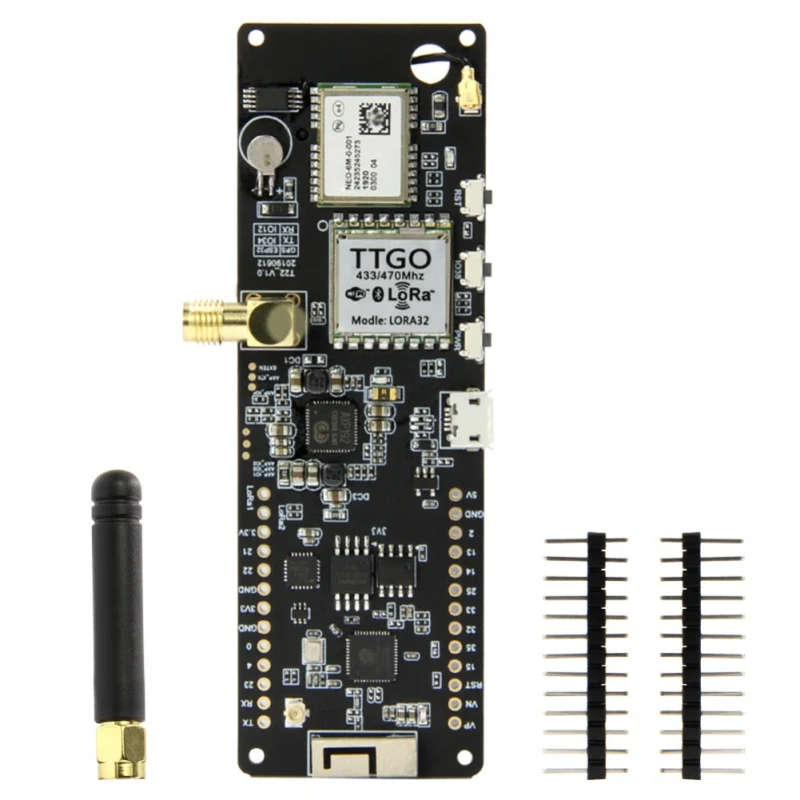 TTGO T beam V1.0 ESP32 433 МГц WiFi беспроводной модуль Bluetooth GPS NEO 6M SMA LORA 32 18650 Держатель