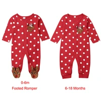 girl clothes printed long sleeve one piece xmas rompers newborn jumpsuit infant outfits christmas baby boy romper