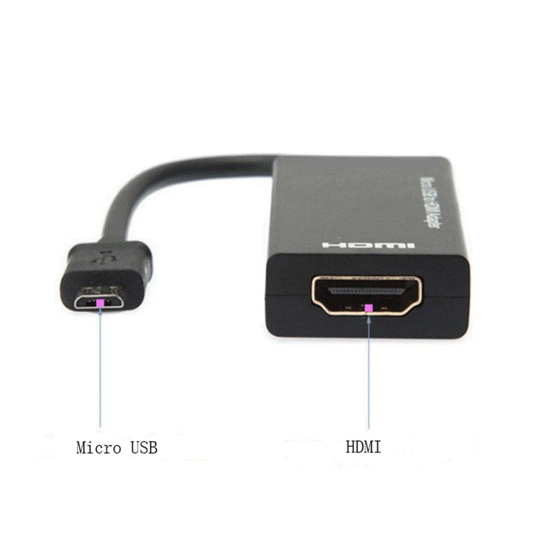 Адаптер Micro USB штекер-HDMI гнездо 1080P HDMI кабель для Android телефона планшета ТВ