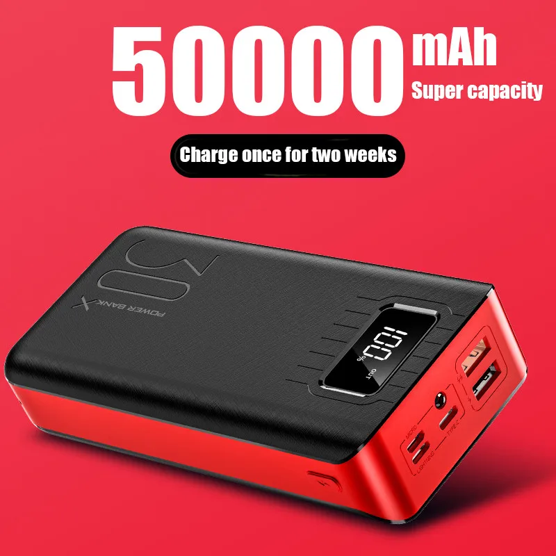 Внешний аккумулятор с 3 USB-портами и светодиодной подсветкой 18650 мАч | Мобильные