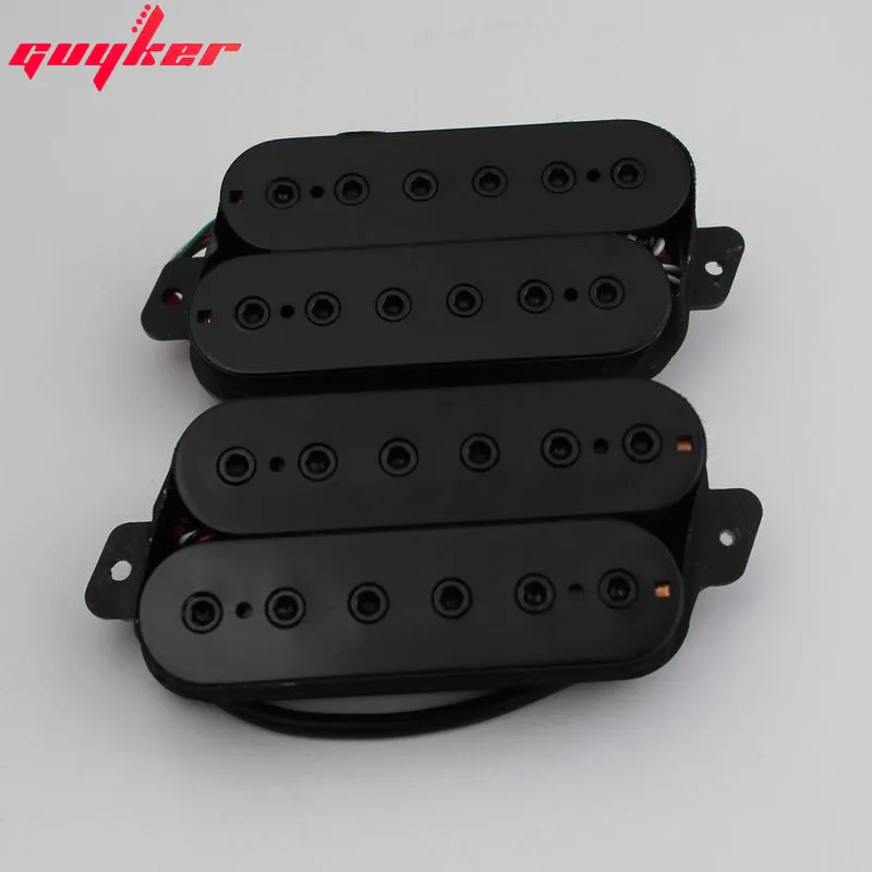 Guyker Fanned Fret Пикап для 6 струнной электрической гитары черный|Детали и аксессуары