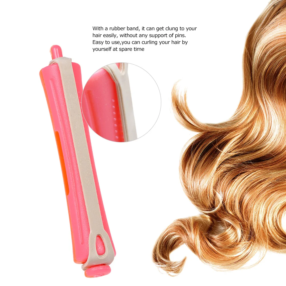 12 шт. парикмахерские стержни для волос с резиновой лентой завивки инструменты