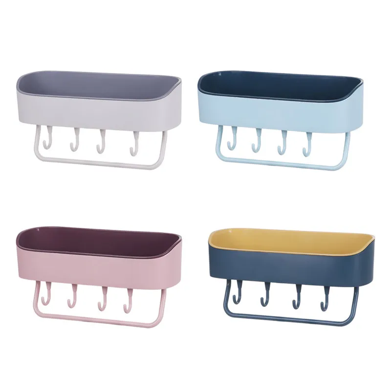 Хит продаж многофункциональная полка для ванной комнаты настенный держатель