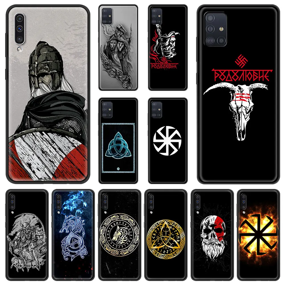 

Slavic Viking symbol Kolovrat Phone Case for Samsung Galaxy A50 A10 A20 A30 A40 A70 A20S A20E A02S A12 Soft Cover Shell Couqe