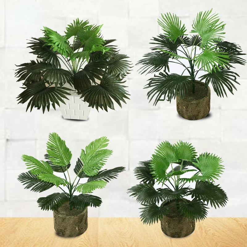 

Home decoration indoor home decoration furnishing articles condole carries on the simulation of plant simulation palm leaves