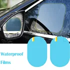 Противотуманная Автомобильная наклейка автомобильная зеркальная прозрачная пленка для окна автомобиля зеркальная защитная пленка Водонепроницаемая 2 шт.компл.