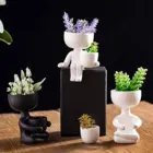 Керамический цветочный горшок, человеческое творческое украшение, Скандинавская Маленькая ваза, украшения для дома, домашний декор, Новое поступление 2021