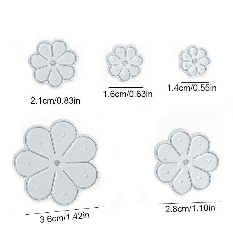 5 шт. Новые цветочные металлические трафареты для пресс формы 2019 DIY Скрапбукинг
