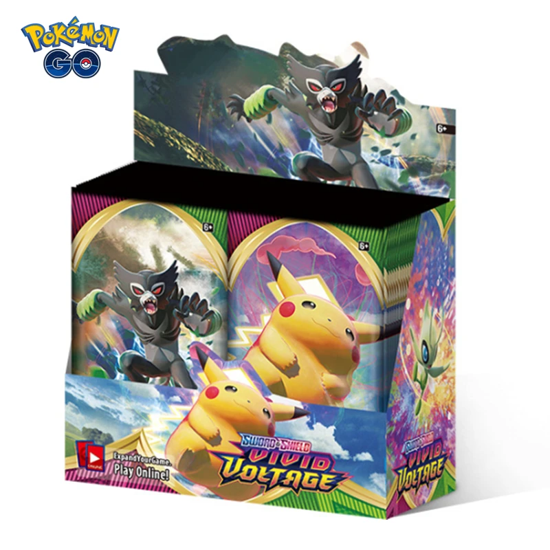 

Pokemon CardsCard Toys 324pcs 360pcs Booster Box Vivid Voltage Sword Shield Collectible Trading Card Game Toy Gift