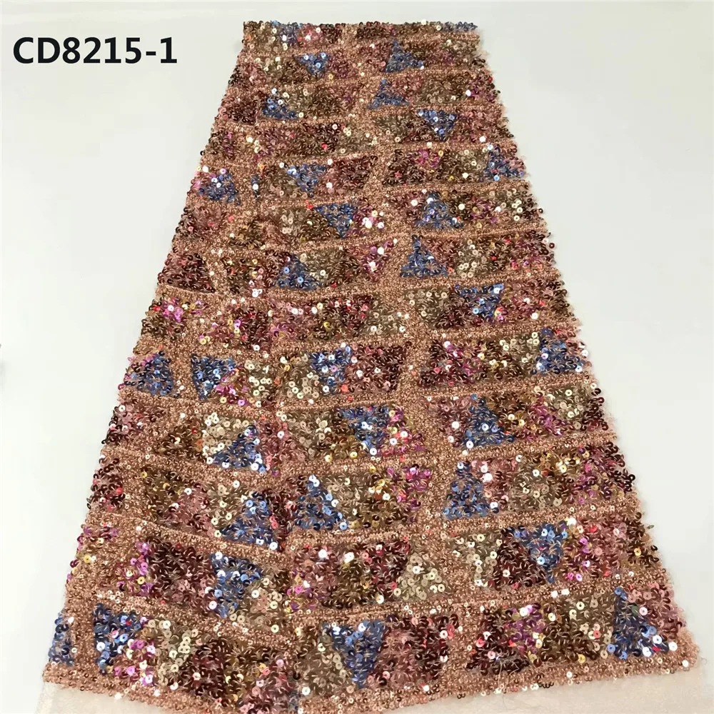 CD8215 Свадебная вышивка кружевная ткань 3D дизайн блестки кружевная ткань для Рождества