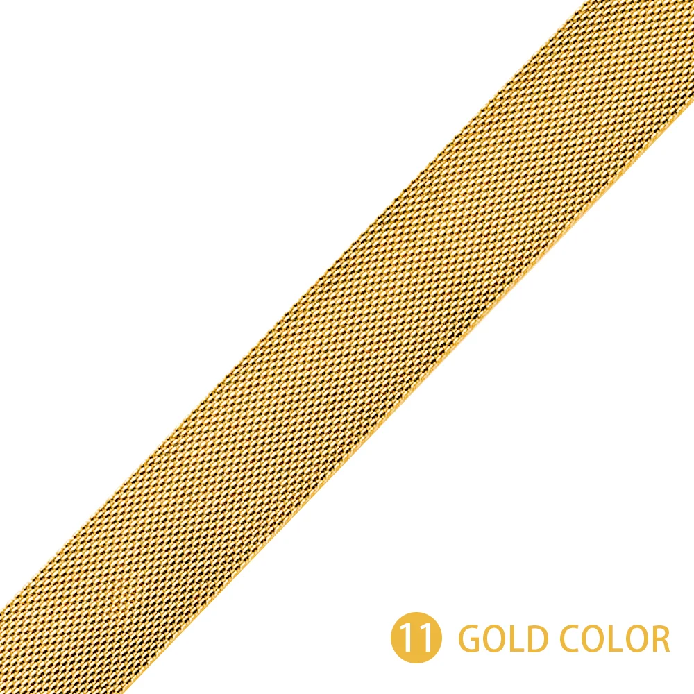 Gold Color Ремешок для часов, Миланская петля, ремешок относится к яблоки watch1/2/3/4 серии 38 мм 42 мм наручных часов iwatch, ремешок 40 мм 44 в едином положении во время занятий легкой атлетикой, часы аксессуар - Цвет ремешка: Gold Color