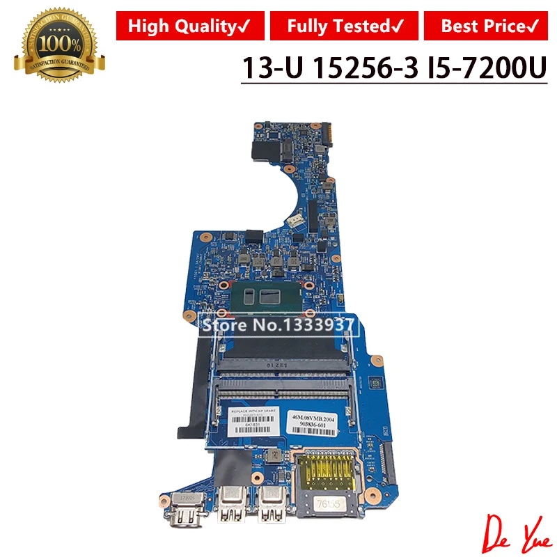 

Материнская плата для ноутбука HP Pavilion x360 13-U series 903237-601 903836-601 903237-001 448.07M07.0011 i5-7200U 15256-3 материнская плата