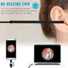 Ложка-эндоскоп для чистки ушей, устройство для извлечения ушей с миниатюрной камерой, отоскоп с визуальным изображением уха, рта, носа, с поддержкой Android и ПК