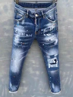 2021 jeans streetwear women classicauthentic dsquared2retroitalian brand womenmen jeanslocomotivejogging jeansdsq025