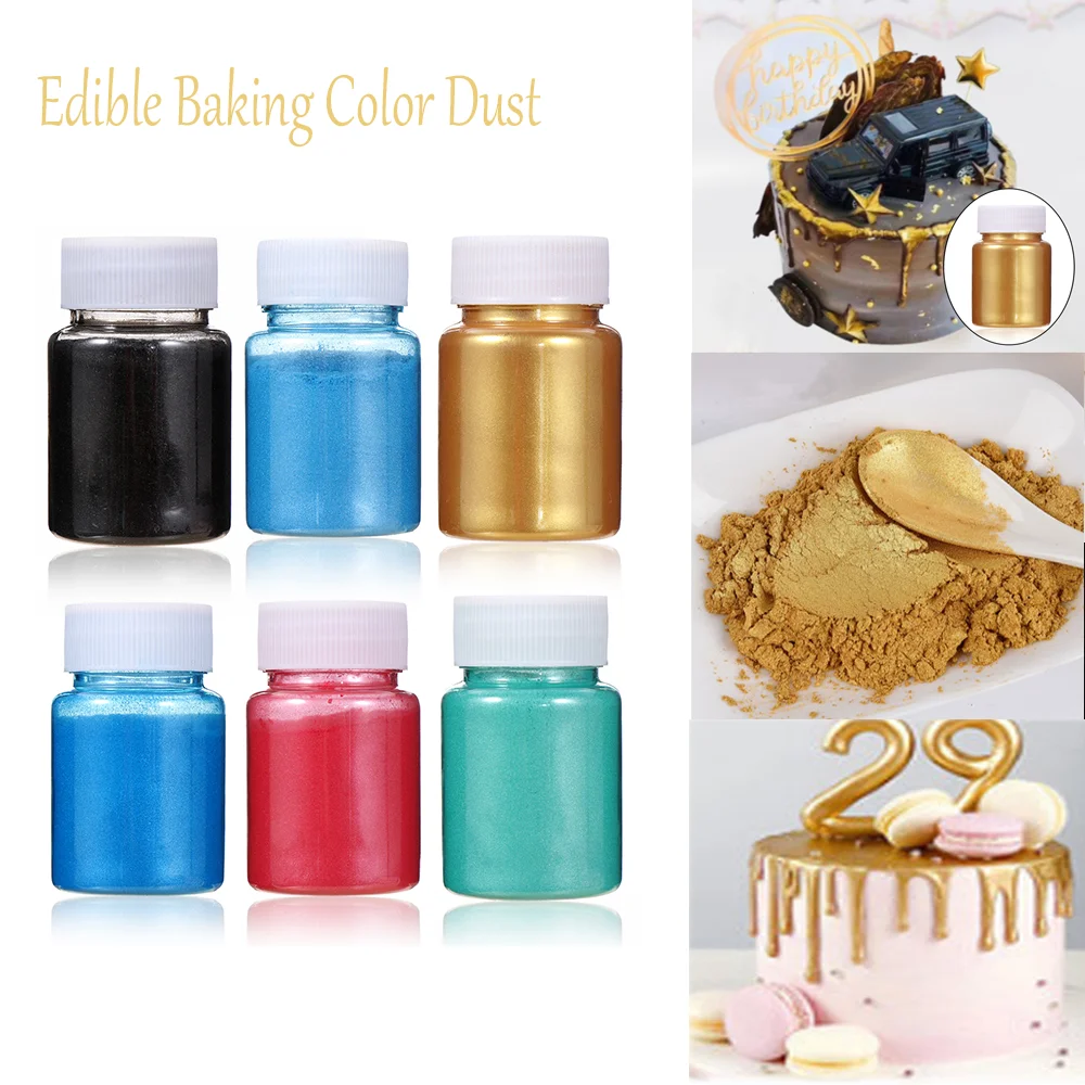 5/15 г съедобная Золотая пудра мусс торт помадка макарон украшение шоколада