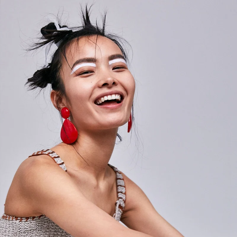 Модные полимерные серьги ZA для женщин Черные Металлические Полимерные