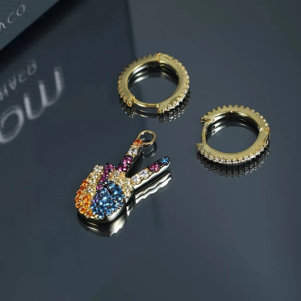 Женские сережки гвоздики золотистого цвета в Европейском стиле