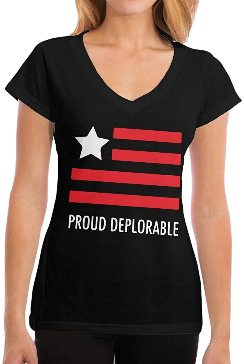 FGHFG Женская достойная гордости одежда с коротким рукавом able футболка v-образным