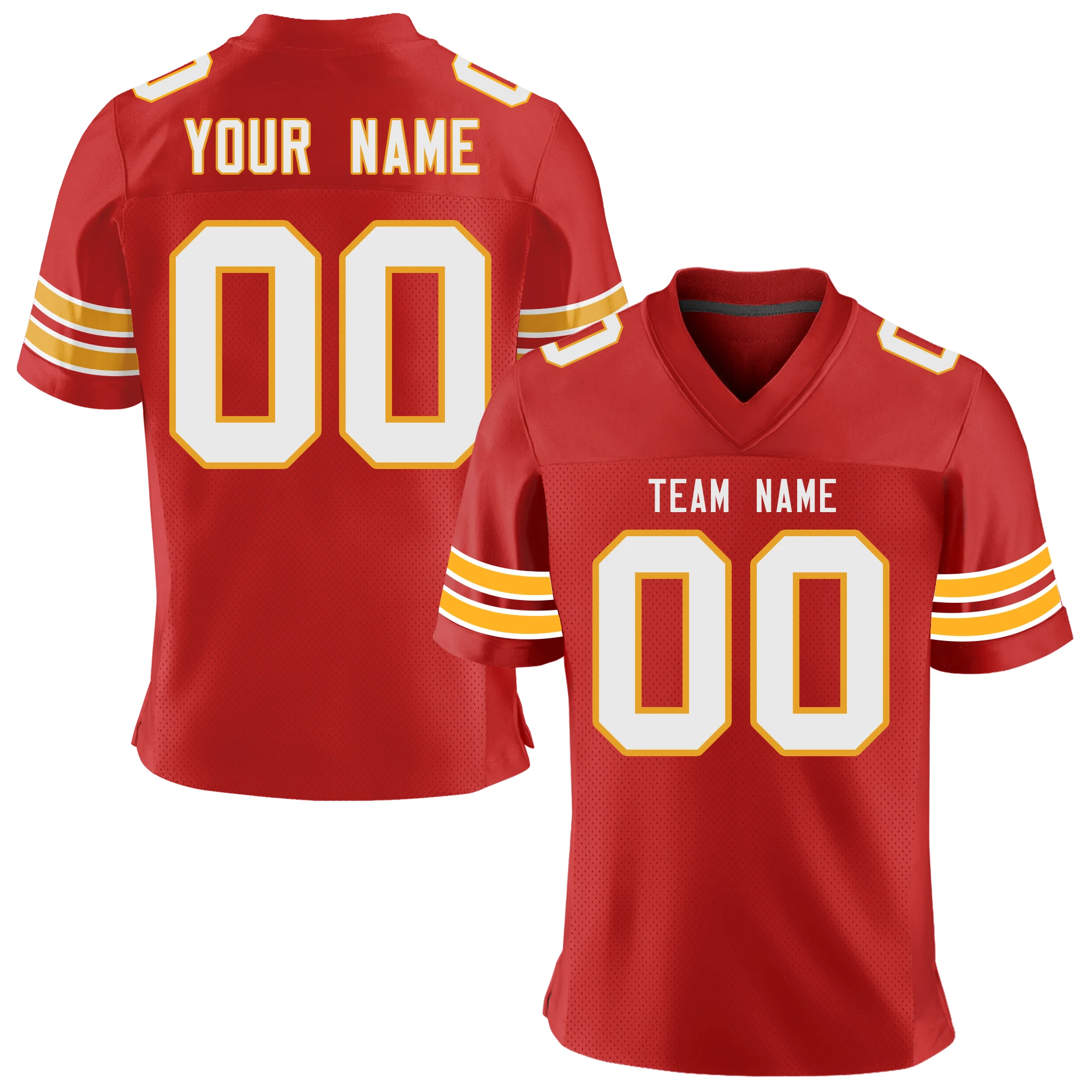 Wholesale Custom Football Jersey Team Name/Number Print Football Game Training Stretch Soft Uniform for Men/Women/Youth
