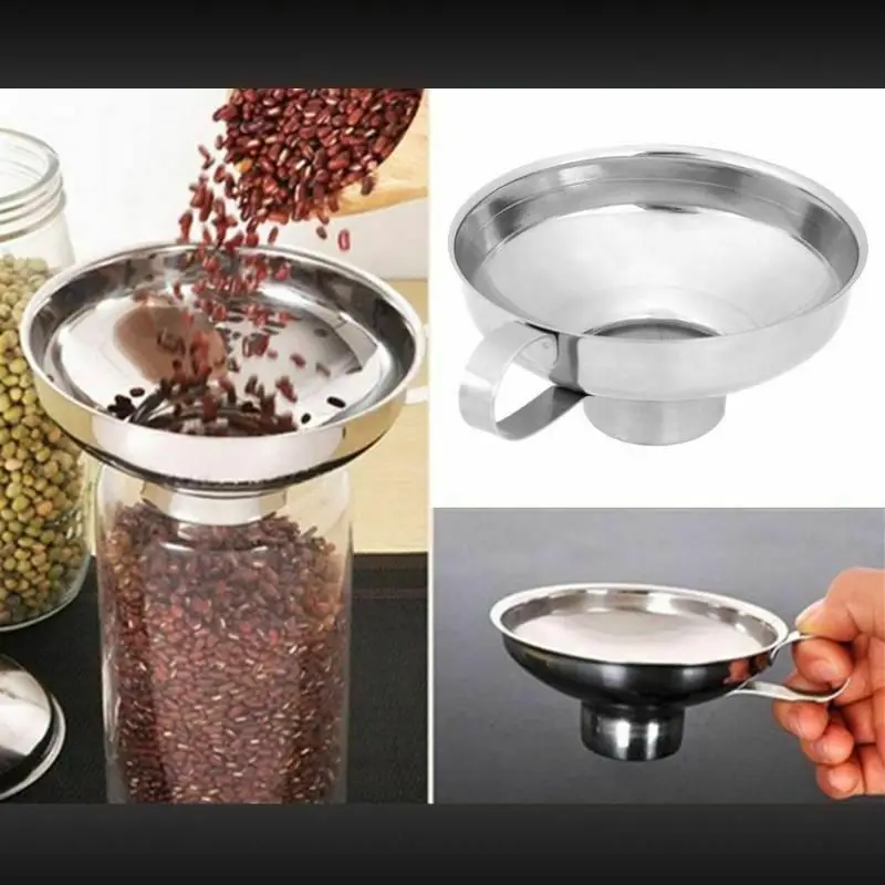 Фляга для консервирования с широким горлышком из нержавеющей стали воронка