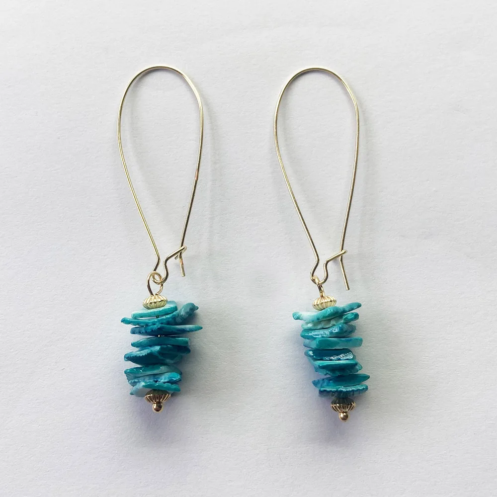 Серьги-подвески женские в богемном стиле массивные длинные висячие украшения