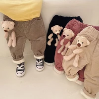 winter pants for kids girls children thick warm elastic band pants baby cotton infant autumn casual trousers girl pants leggings