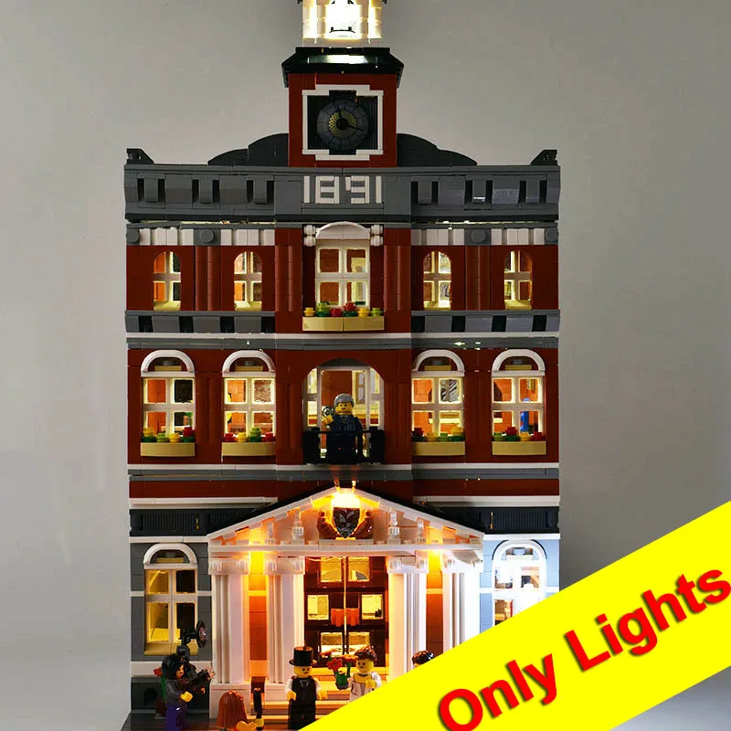 

(Only lights)LED Light Kit For 10224 Accessories for Town Hall Building Block Lighting Set Compatible 15003
