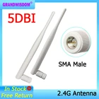 1-2 шт., антенна 2,4G 5 дБи sma male wlan Wi-Fi 2,4 ГГц