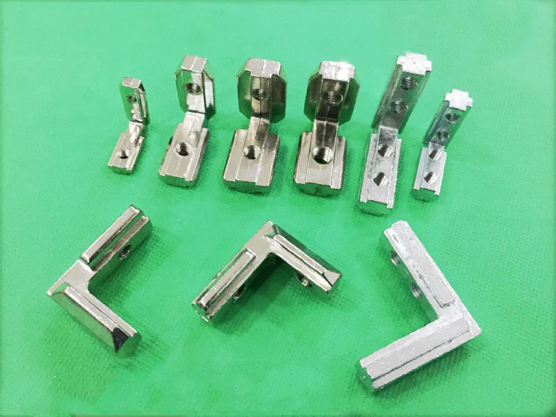 Кронштейн L типа для экструзии 2020 3D принтера HyperCube Evolution серебристый или черный