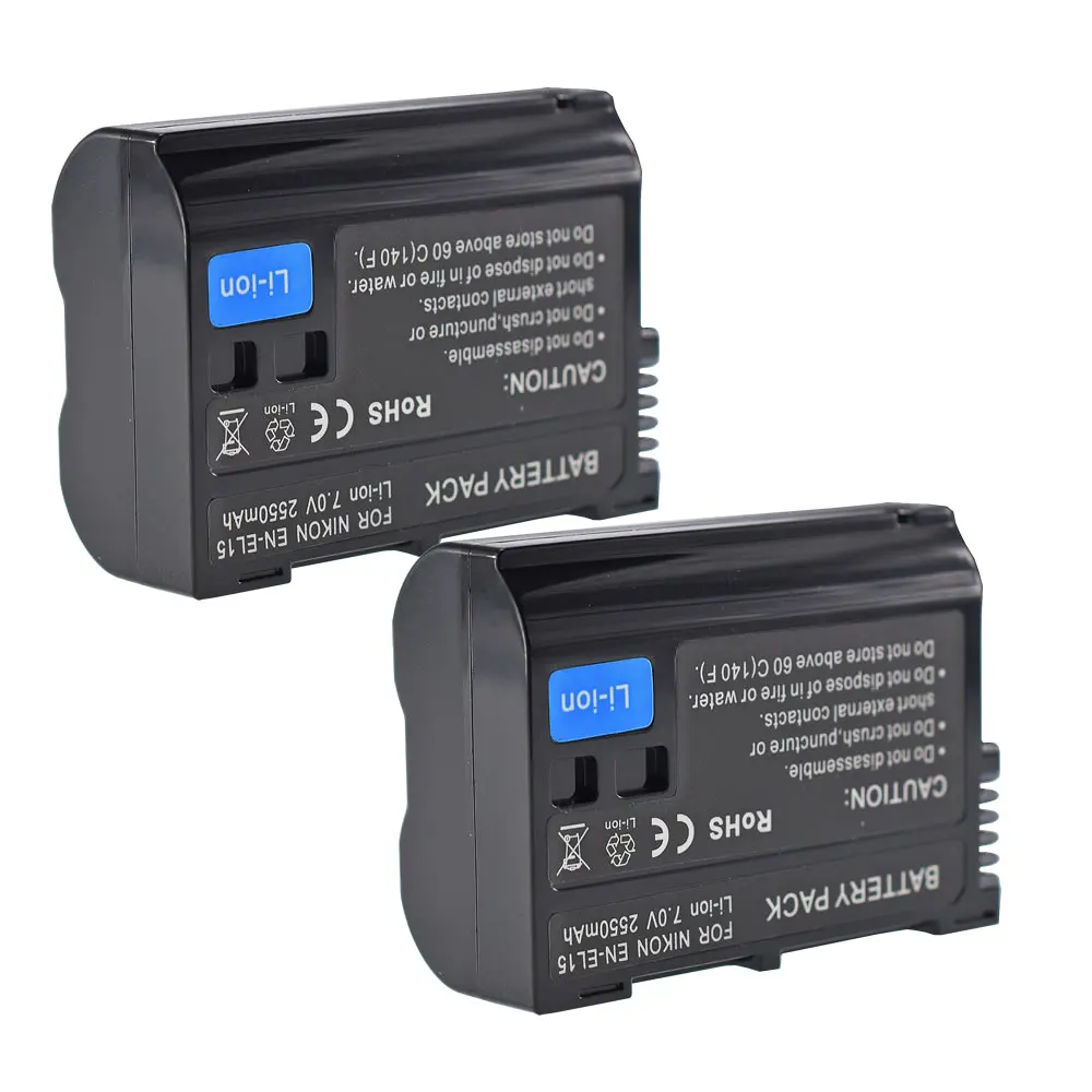 Батарея EN-EL15A для Nikon D850 D7500 D750 D810 D7200 D7000 D7100 Z6 Z7 |