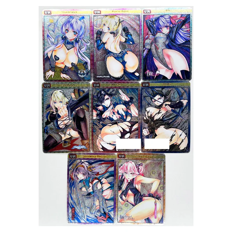 Set de 32 unids/set de ACG, juego de colecci&oacute;n de tarjetas de Anime, Sexy, UR, Flash, Demon Slayer, Kamado, Nezuko-2