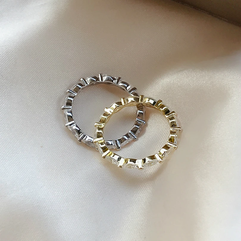 

2020 New Style Generous 925 Sterling Silver Horse Eye Wedding Ring Women's Wholesale Exquisite Jewelry Gift