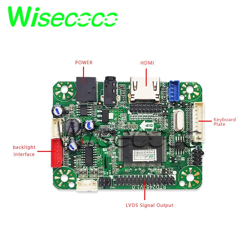 Wisecoco 1920*1080 10, 6  FHD IPS - LVDS     raspberry Pi 3 LTL106HL01-001