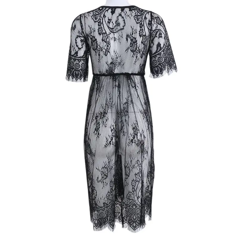 Кружевное Прозрачное платье для беременных Фантазийная одежда студийной