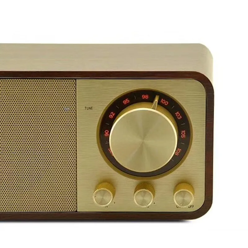 Ретро портативный Bluetooth динамик деревянный корпус разъема в карты fm-радио с антенной Беспроводной плеер аудио сабвуфер Caixa De Som F4075