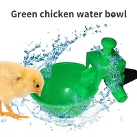 5 10 pcs green chicken hanging waterer cup automatic hen drinker feeder plastic poultry quail fowl drinking bowl with screw