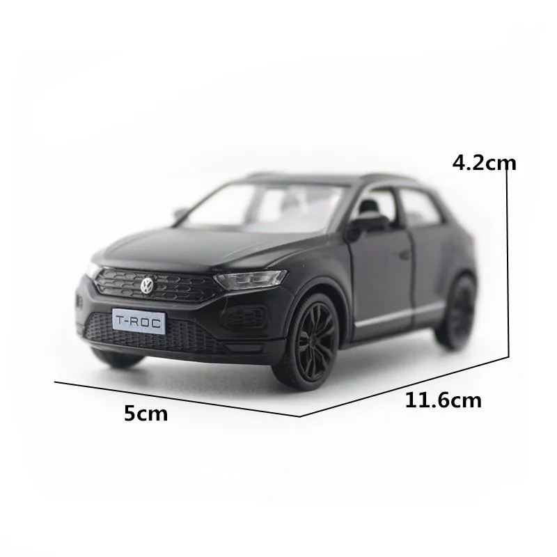 RMZ City/1:36 Scale Diecast Model/Volkswagen T-Roc/Educational Collection/Pull Back/Doors Openable/Mattle Toy Car/Gift/Box | Игрушки и