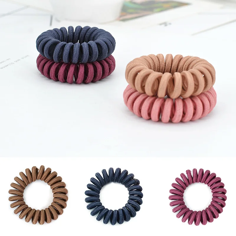 Скраб эластичные резинки телефонный провод Волосы Галстуки пончик хвост