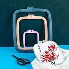 Обручи для вышивки крестиком, 5 размеров, кольцо, петля для ручной вышивки крестиком, домашние инструменты для рукоделия, квадратная вышивка, пластик