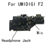 Original For UMIDIGI F2 USB Charging Dock Board Module With Headphone Jack Audio With Microphone Repair Parts