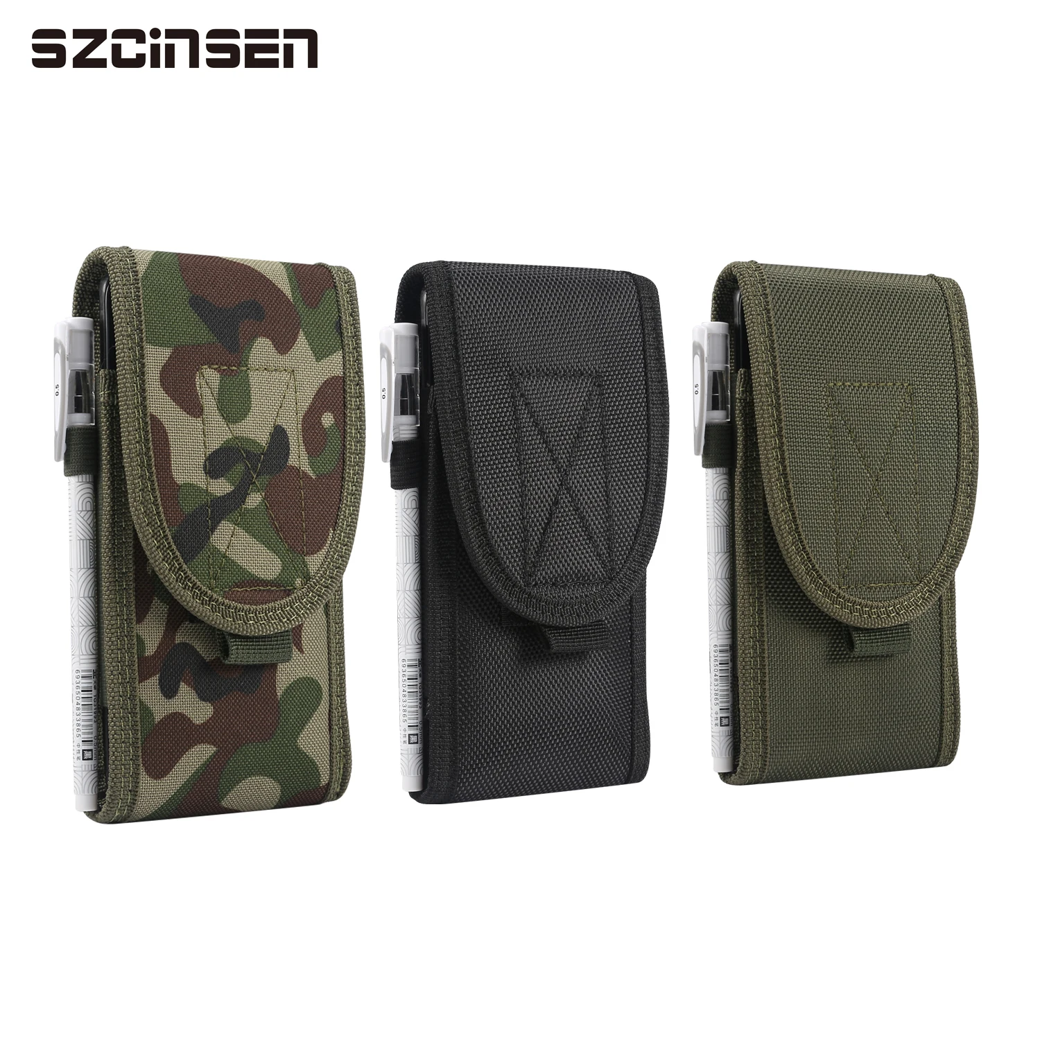 

Universal Tactical MOLLE Holster Cover Case for iPhone 12 pro max xr 11 pro max / Xiaomi poco x3 Mobile Phone Belt Clip Pouch