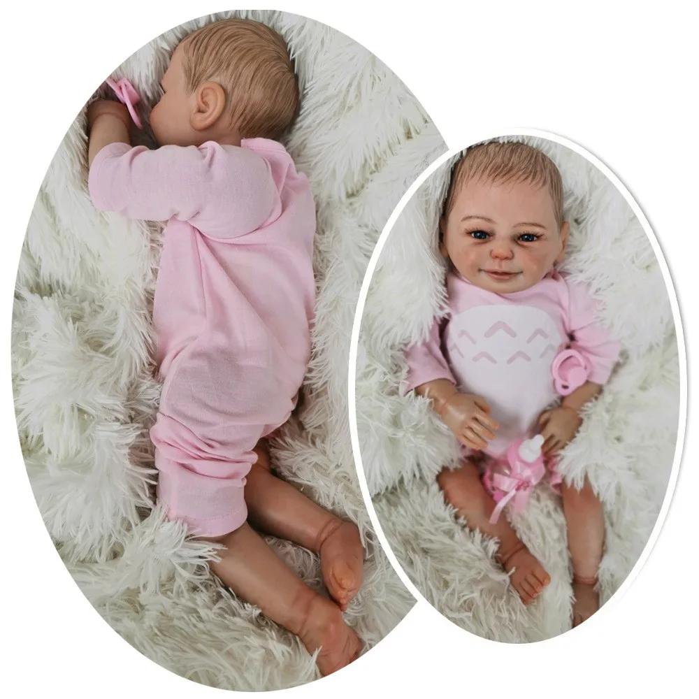 Reborn BabyDoll 20 дюймов реалистичные куклы для новорожденных, реалистичные куклы для новорожденных, силиконовые куклы ручной работы для детей, подарок для детей