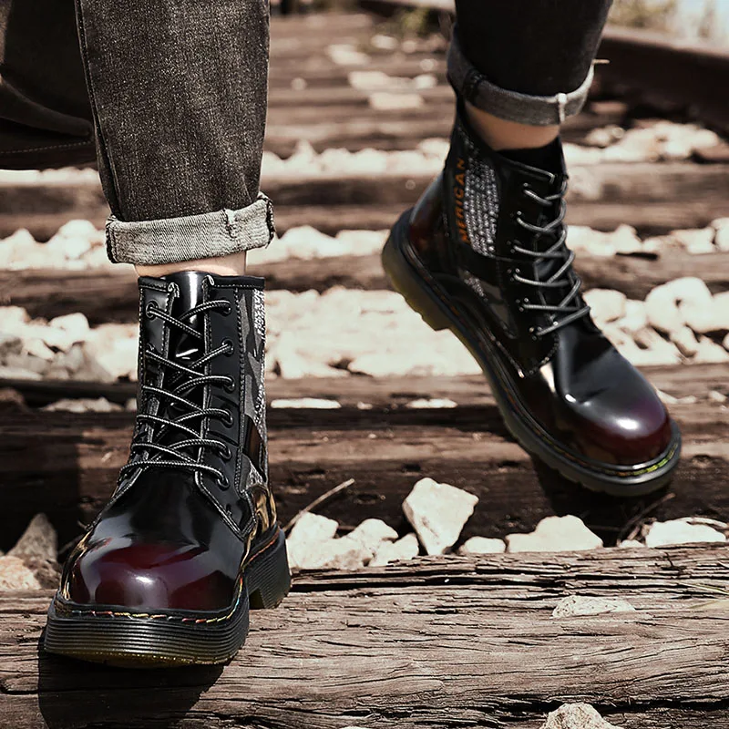 2021 женские ботинки с высоким голенищем высокого качества из матовой кожи на